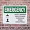 Signmission Safety Shower And Eye Wash Station With Symbol, 14 in W x Rectangle, Plastic OS-2PACK-EM-P-1014-L-10418 - alternate 4